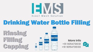 90 BPM Drinking Water Bottle Filling Machine | Automatic Rinsing Filling Capping Machine | EMS