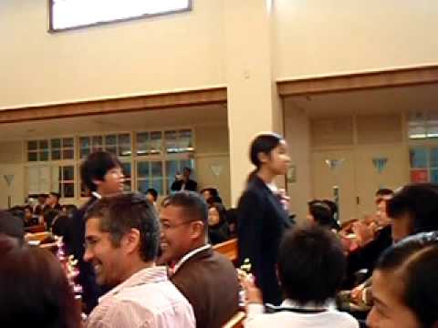09三育小学校卒業式退場