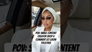 Small Content Creator let’s grow together #shortvideo #trending #growth