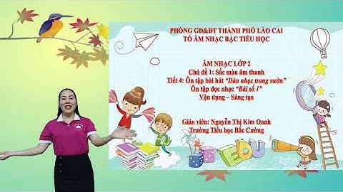 Âm nhạc lớp 2  Tiết 4  Ôn tập bài hát Dàn nhạc trong vườn  Ôn TĐN số 1  VDST