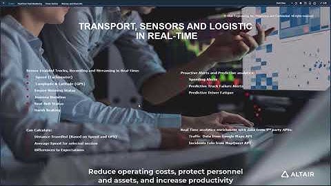 Demo: Monitor Performance of a Trucking Fleet in Real Time using Altair Panopticon