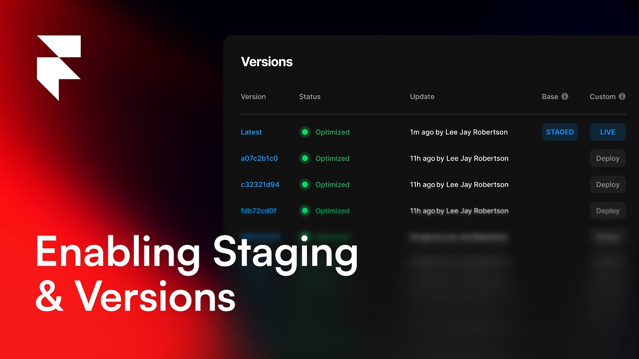 Partna Framer Template Tutorial: How to Enable Staging & Versions - YouTube