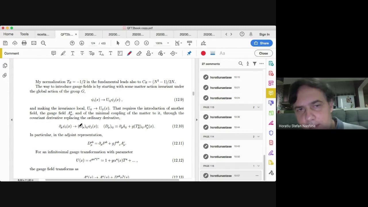 Quantum Field Theory II - Lecture 10 - YouTube