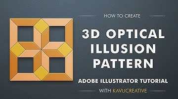 3D Optical Illusion Pattern Design in Adobe Illustrator | Step-by-Step Tutorial
