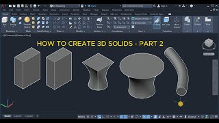 AutoCAD 3D Solids: A Beginner's Guide: #hycadtutorials #3dtutorial