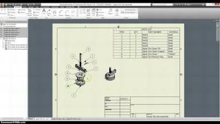 Upper Die Sub-Assemlby - Presentation View
