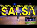 New 20 minute salsa dance workout 2023  easy to follow along back view