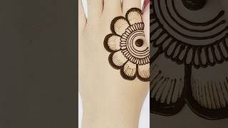 Very beautiful trick mehndi design for back hand/Best simple flower jewellery mehendi design#short