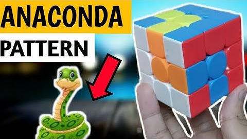 How to make anaconda pattern 🐍🐍 in 3*3 rubiks cube|Anaconda pattern