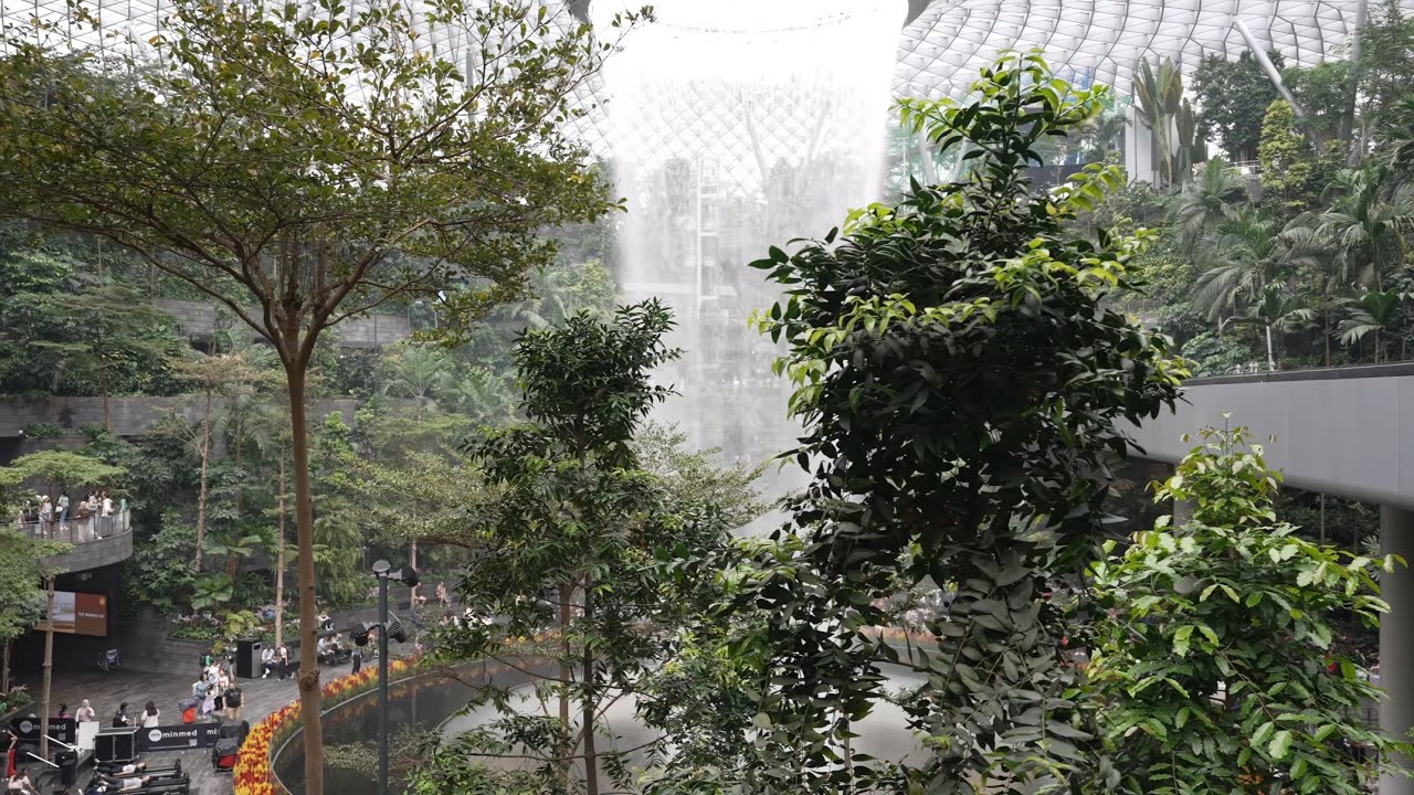 Jewel Rain Vortex｜Changi Airport, Singapore｜4K