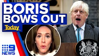 Boris Johnson pulls out of race to become next UK Prime Minister | 9 News Australia
