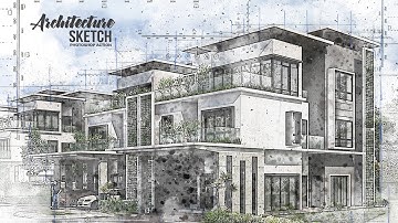 Architecture Sketch Photoshop Tutorial
