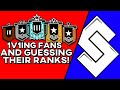1v1ing Fans and Guessing their Rank Highlights - Rainbow Six Siege