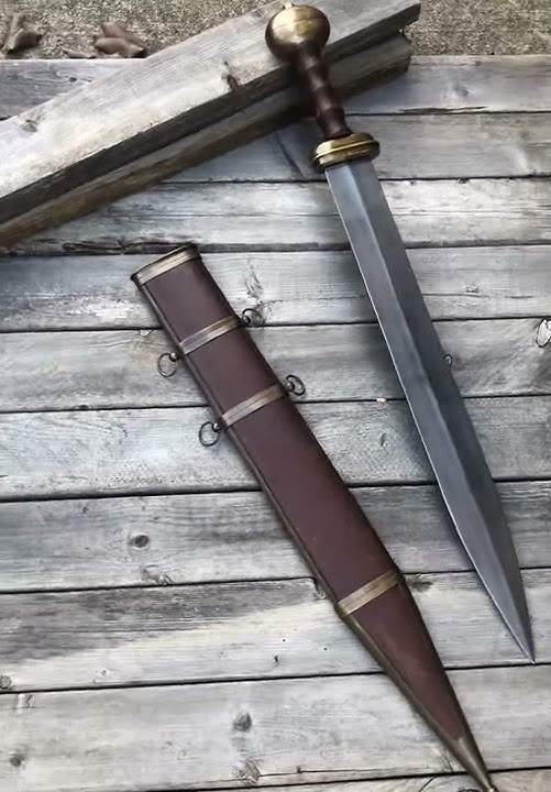 Ancient Roman Legionary Gladius Sword with Scabbard - SwordsSwords