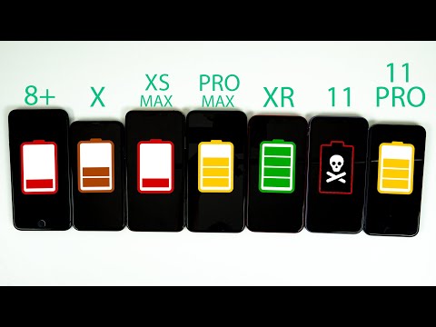 iPhone 11 vs iPhone 11 Pro vs Pro Max vs XR vs XS Max vs X vs 8 Plus Battery Life DRAIN TEST