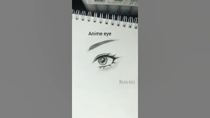 easy anime eye drawing #art #drawing #easy #eyes #anime #shorts #tutorial #trending #viral #fyp