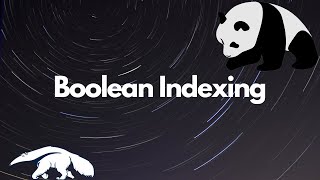 Boolean indexing in pandas