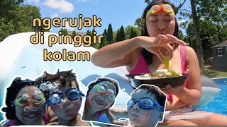 keribetan berenang di rumah mertua