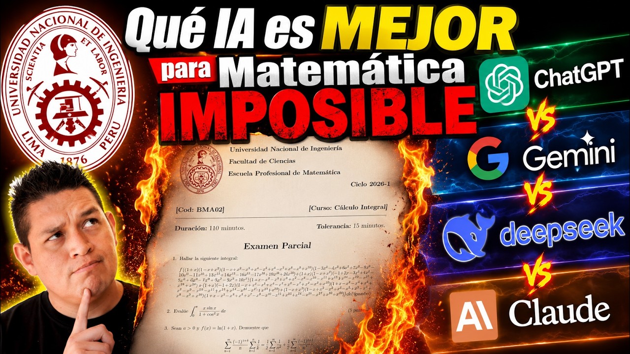 ¿Qué IA resuelve MEJOR el Examen MÁS DIFÍCIL de la UNI Perú?