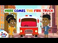 Here comes the fire truck  nursery rhyme  jeni and keni