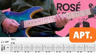 ROSE & Bruno Mars - APT. Electric Guitar Instrumental Cover