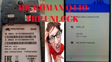 Micromax Q440 Google account bypass  (frp rest)