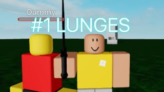 #1 Lunging (Sword fighting mobile tutorial Beginner)
