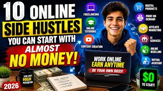10 Online Side Hustles You Can Start With Almost No Money in 2026