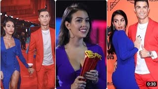 Georgina Rodriguez and RONALDO at the MTV EMA awards