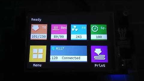 Bigtreetech TFT35 V2 Status Screen