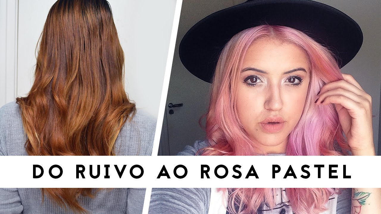 Do Cabelo Ruivo ao Rosa Pastel EM CASA