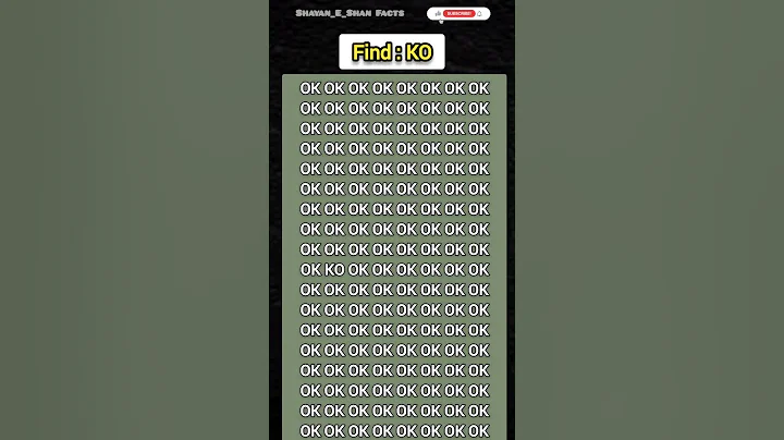 "Are You OK? Then Spot the 'KO' Fast! 🔍" #shorts #quiz #iqtest #gk #trending
