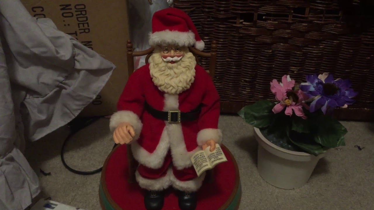 Animated Santa in chair YouTube