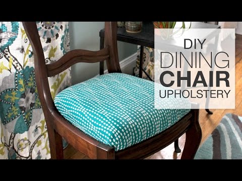 How to Reupholster Dining Chairs - DIY