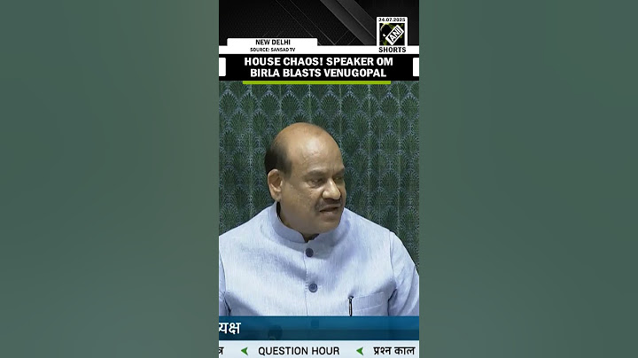 Lok Sabha Speaker Om Birla rebukes Venugopal over unruly protest; Lok Sabha adjourned amid uproar