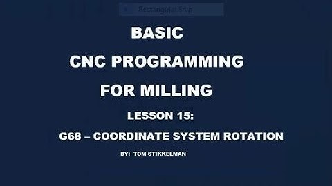 ROTATE YOUR GEOMETRY USING THE G68 COMMAND
