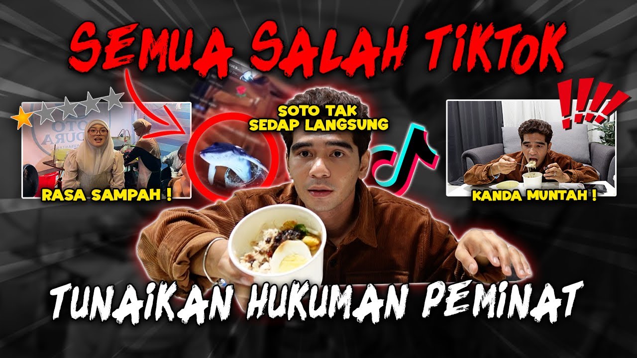 TUNAIKAN HUKUMAN !! SOTO TAK SEDAP !! MUKBANG TEPAKSA !! 