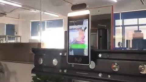 New Design Face Recognition and Temperature Measurement Digital Signage Kiosk