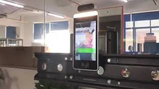 New Design Face Recognition and Temperature Measurement Digital Signage Kiosk