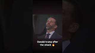 Donald trump after the attack,swells with emotion as crowd chants 'fight!' at RNC #donaldtrumpnews