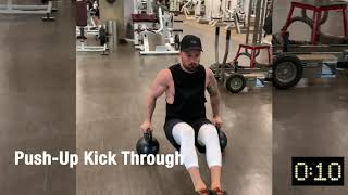 Push Up With Kick Through