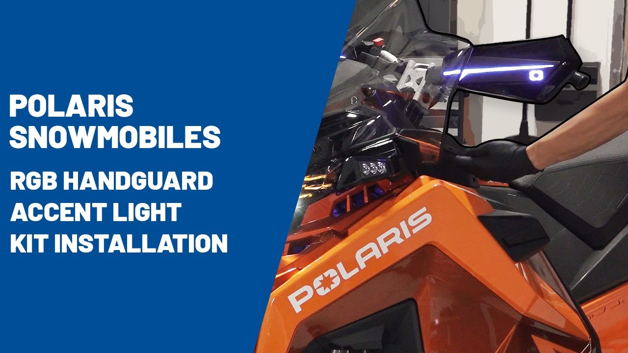 RGB Handguard Accent Light Kit Installation Polaris Snowmobiles YouTube