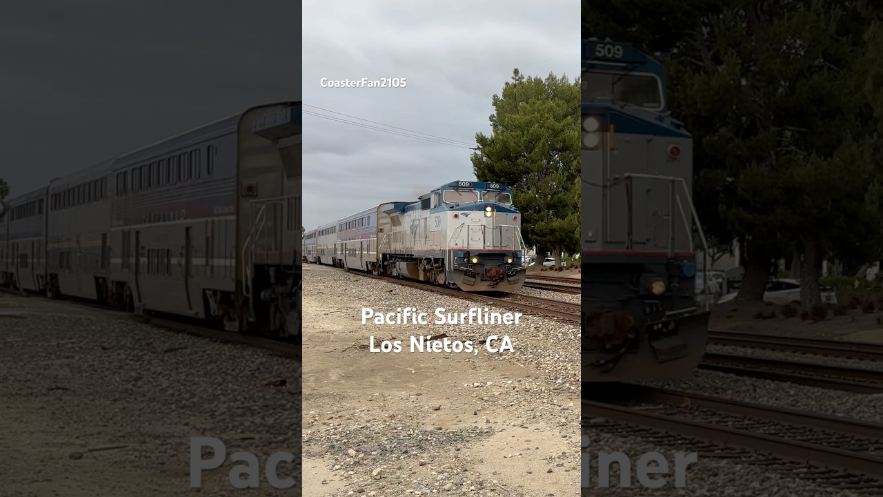 Amtrak Dash-8 509 on a Pacific Surfliner Train 