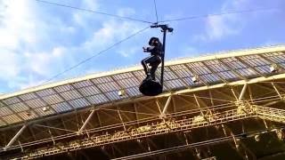 Udo Lindenberg - Odyssee - Udo schwebt von hinten zur Bühne Leipzig Stadion 26.06.2016
