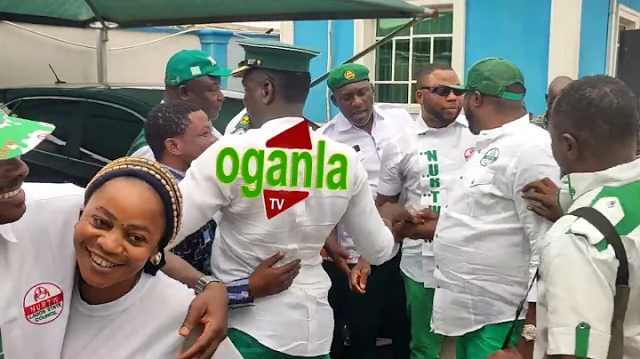 CHECK IT OUT...MC OLUOMO&OTHERS EXECUTIVES ARRIVE FORMAL N.U.R.T.W OFFICE IN LAGOS,AS PEOPLE REJOICE