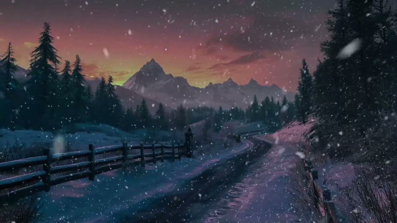 Soft Winter Breeze & Distant Howling Winds – White Noise for Sleeping, Studying & Anxiety Relief