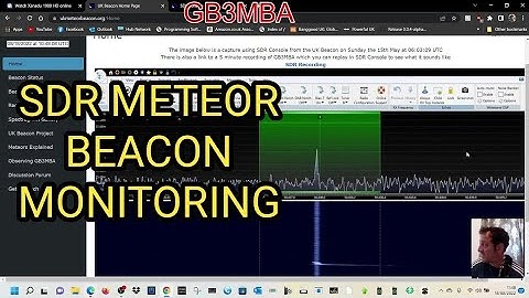 UK Radio Astronomy Meteor Beacon - GB3MBA