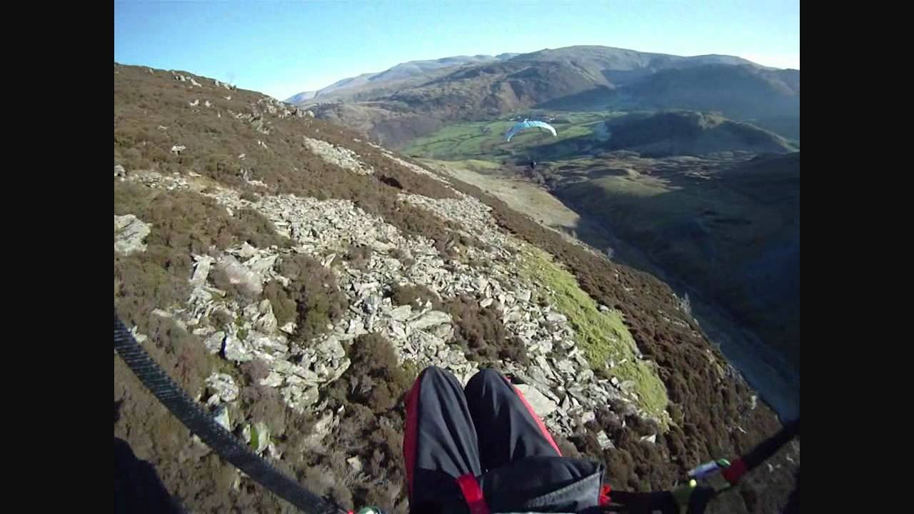 Lake District speed-flying, Dale Head, 13th January 2012