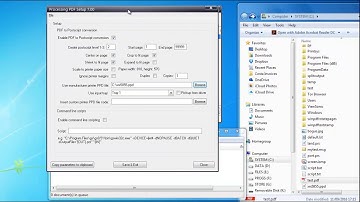 How to print a pdf file as postscript with tray settings with Batch & Print Premium Law Edition
