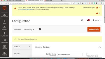 Magento2 Contact Emails Setting